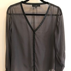 Sanctuary gray sheer top
